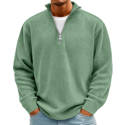 Men's Corduroy Quarter-Zip Pullover