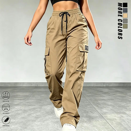 [LAST DAY SALE] Women’s Cargo Pants High Waist Loose Fit