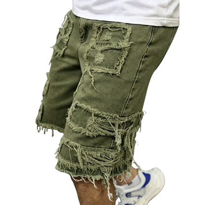 ⚡Raw Hem Denim Shorts with Rips
