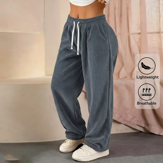 [LETZTER VERKAUFSTAG] Damen-Cordhose mit geradem Bein – 100 % Baumwolle