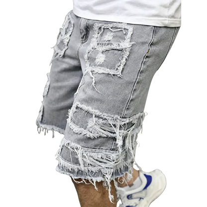 ⚡Raw Hem Denim Shorts with Rips