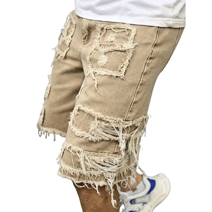 ⚡Raw Hem Denim Shorts with Rips