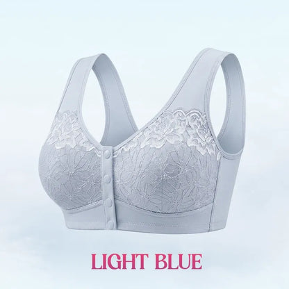 🔥Last Day💥Front Closure Breathable Cotton Lifting Bra for Senior