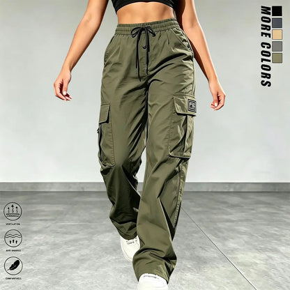 [LAST DAY SALE] Women’s Cargo Pants High Waist Loose Fit