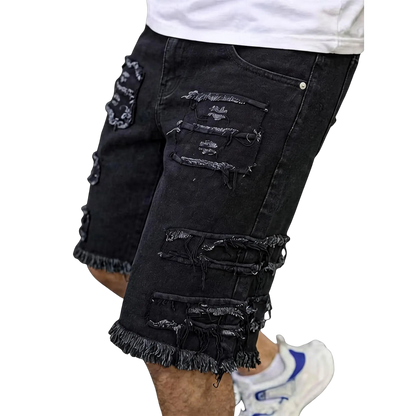 ⚡Raw Hem Denim Shorts with Rips