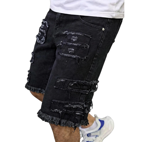 ⚡Raw Hem Denim Shorts with Rips