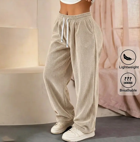 [LETZTER VERKAUFSTAG] Damen-Cordhose mit geradem Bein – 100 % Baumwolle